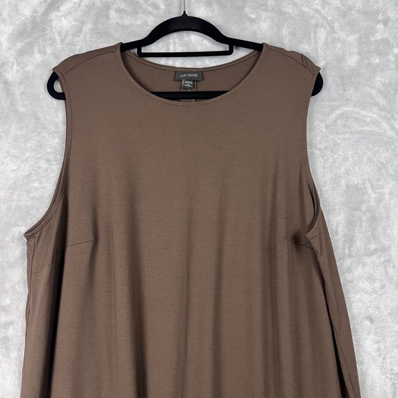 J. Jill Wearever Dress Sleeveless Midi Dark Green 2X Rayon Stretch - Picture 8 of 10